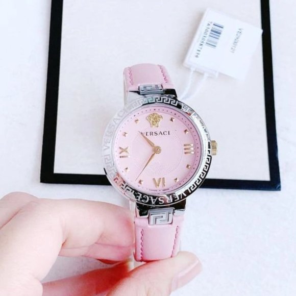 Versace Women's Pink 36mm Watch! New w/ box